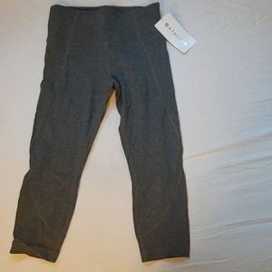 Athleta Gray Salutation Capri (Yoga Pants)